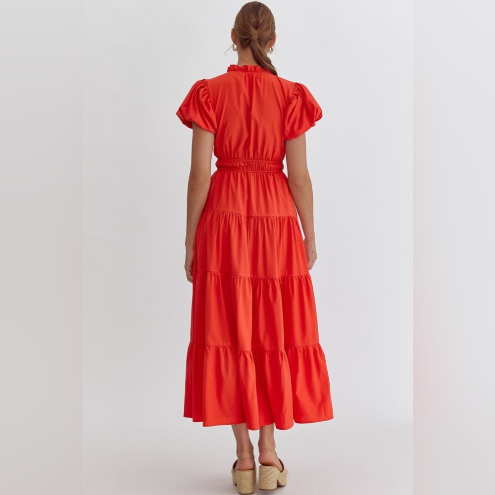 Red Maxi Dress - Picture 2 of 14